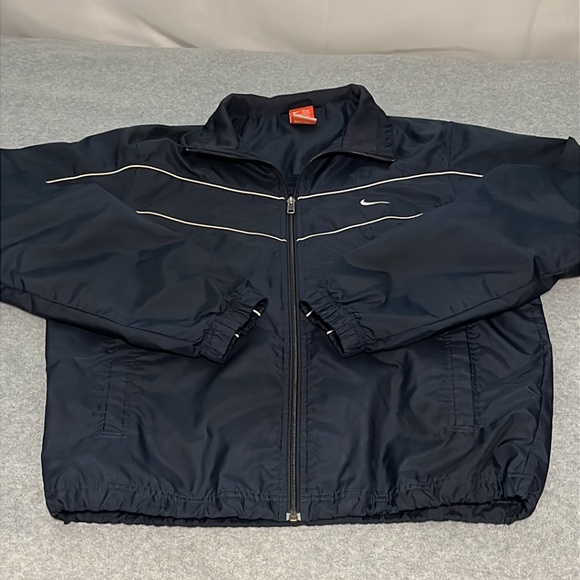 Vintage Y2K Nike Zip Windbreaker Jacket Mens Medium Athletic Active Skater - Picture 9 of 10